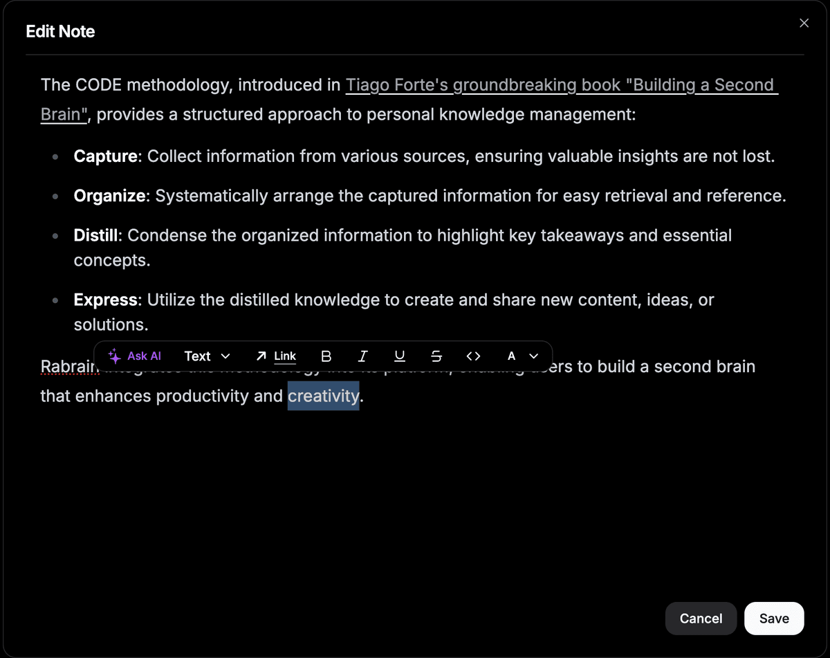 AI-Powered Note Taking