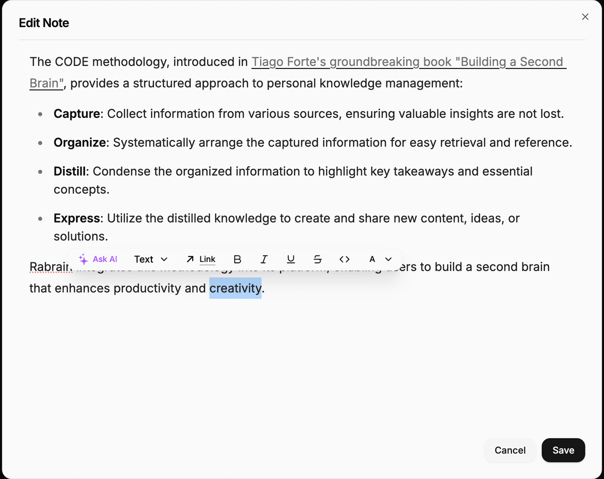 AI-Powered Note Taking